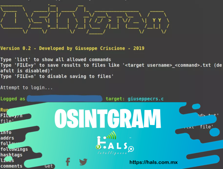 Herramienta de OSINT para  Instagram.OSINTGRAM